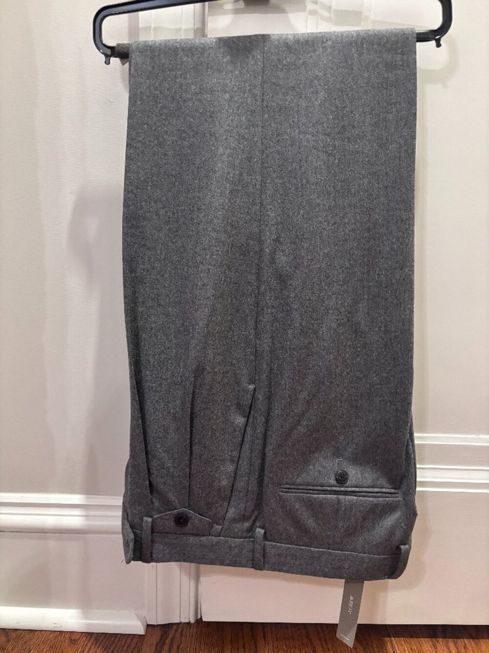 New J Crew Mens Relaxed-fit Single-pleat trouser Wool Trouser - W31 x L32